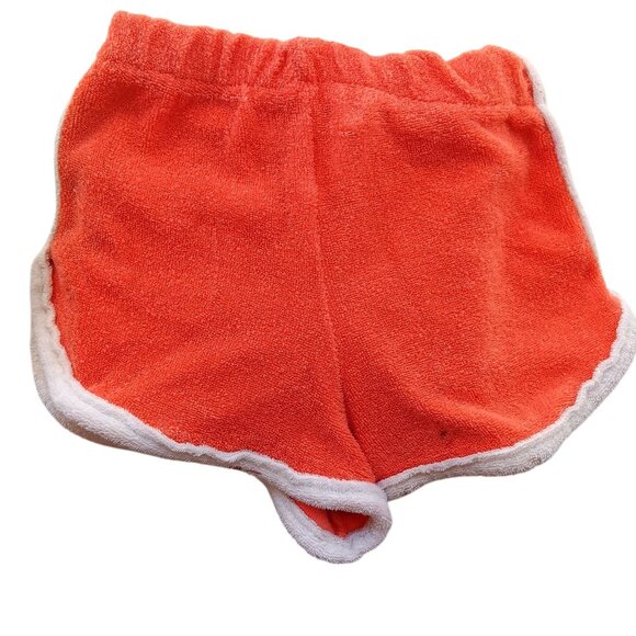 sz 4 Girls Vintage 1970's Garanimals Pink Terrycloth Orange Tennis Shorts USA - Picture 2 of 5